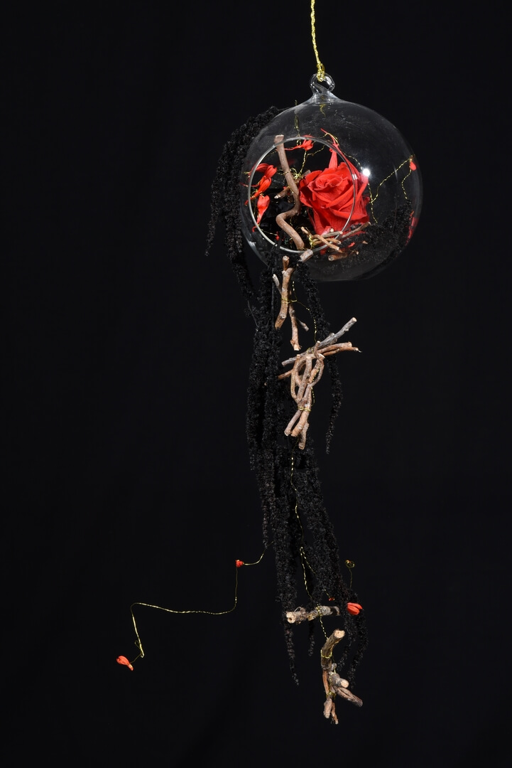 Rose dans sa Boule de Verre